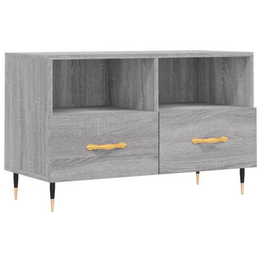 TV Cabinet Grey Sonoma 80x36x50 cm Engineered Wood TV Cabinet Grey Sonoma 80x36x50 cm Engineered Wood