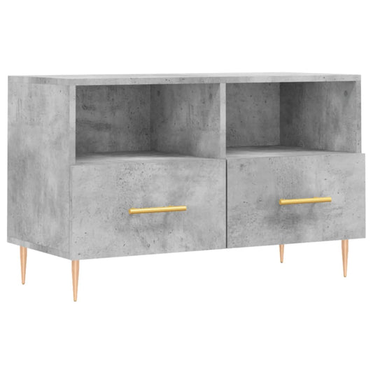 TV Cabinet Concrete Grey 80x36x50 cm Engineered Wood TV Cabinet Concrete Grey 80x36x50 cm Engineered Wood