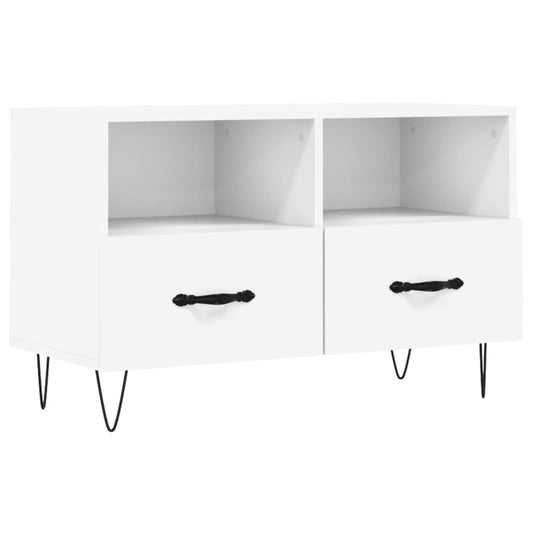 TV Cabinet White 80x36x50 cm Engineered Wood TV Cabinet White 80x36x50 cm Engineered Wood