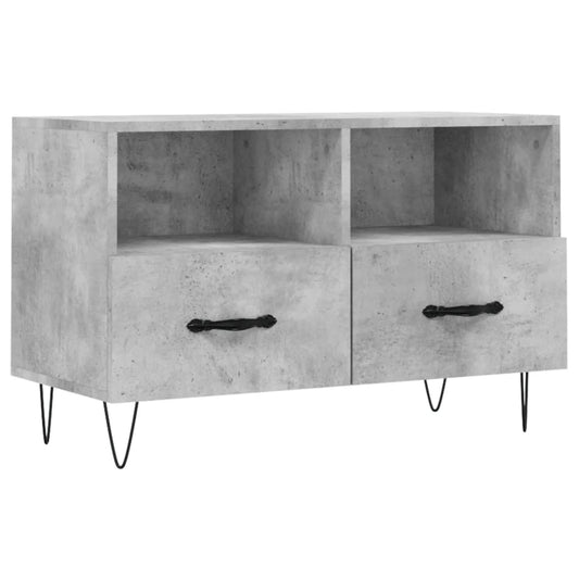 TV Cabinet Concrete Grey 80x36x50 cm Engineered Wood TV Cabinet Concrete Grey 80x36x50 cm Engineered Wood