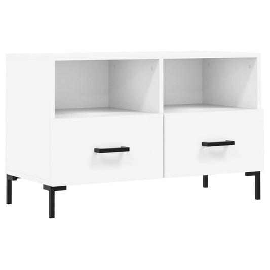 TV Cabinet White 80x36x50 cm Engineered Wood TV Cabinet White 80x36x50 cm Engineered Wood