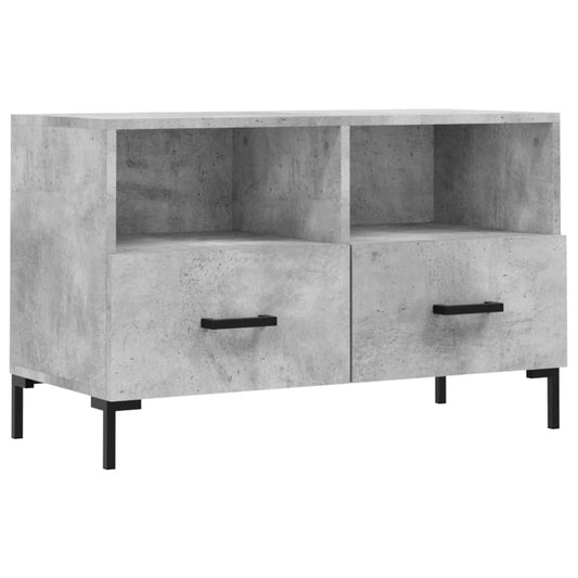 TV Cabinet Concrete Grey 80x36x50 cm Engineered Wood TV Cabinet Concrete Grey 80x36x50 cm Engineered Wood