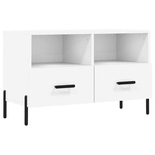 TV Cabinet White 80x36x50 cm Engineered Wood TV Cabinet White 80x36x50 cm Engineered Wood