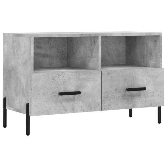 TV Cabinet Concrete Grey 80x36x50 cm Engineered Wood TV Cabinet Concrete Grey 80x36x50 cm Engineered Wood
