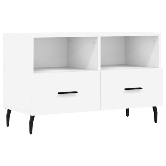 TV Cabinet White 80x36x50 cm Engineered Wood TV Cabinet White 80x36x50 cm Engineered Wood