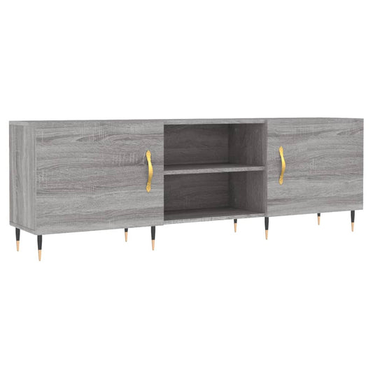 TV Cabinet Grey Sonoma 150x30x50 cm Engineered Wood TV Cabinet Grey Sonoma 150x30x50 cm Engineered Wood