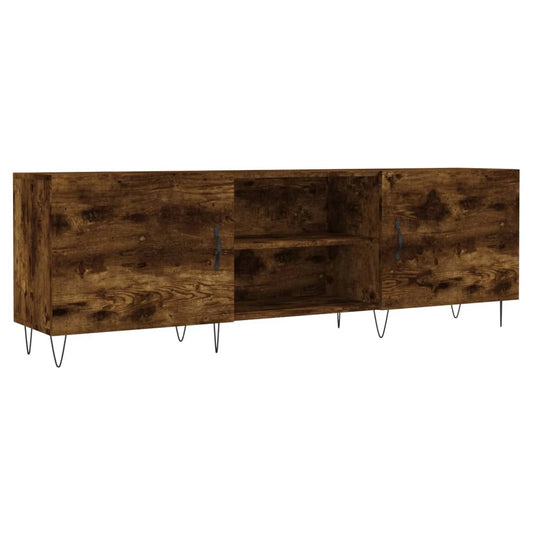 TV Cabinet Smoked Oak 150x30x50 cm Engineered Wood TV Cabinet Smoked Oak 150x30x50 cm Engineered Wood