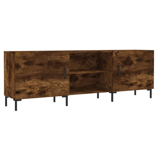 TV Cabinet Smoked Oak 150x30x50 cm Engineered Wood TV Cabinet Smoked Oak 150x30x50 cm Engineered Wood