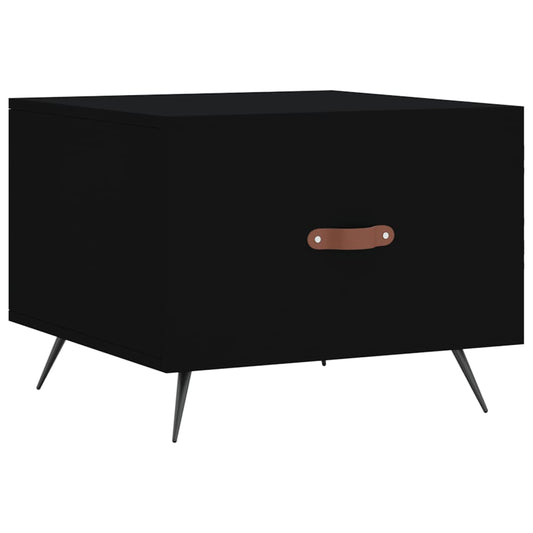 Coffee Table Black 50x50x40 cm Engineered Wood Coffee Table Black 50x50x40 cm Engineered Wood