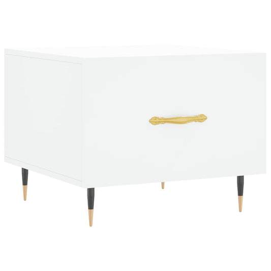 Coffee Table White 50x50x40 cm Engineered Wood Coffee Table White 50x50x40 cm Engineered Wood