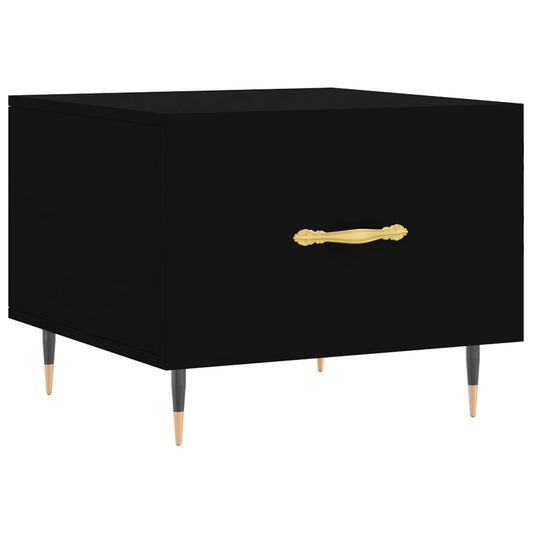 Coffee Table Black 50x50x40 cm Engineered Wood Coffee Table Black 50x50x40 cm Engineered Wood