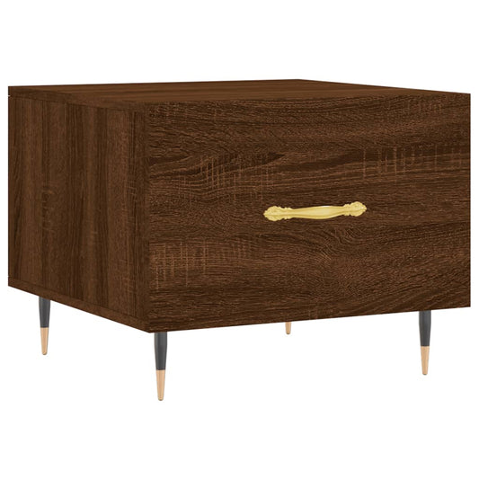 Coffee Table Brown Oak 50x50x40 cm Engineered Wood Coffee Table Brown Oak 50x50x40 cm Engineered Wood