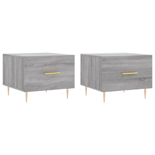 Coffee Tables 2 pcs Grey Sonoma 50x50x40 cm Engineered Wood Coffee Tables 2 pcs Grey Sonoma 50x50x40 cm Engineered Wood