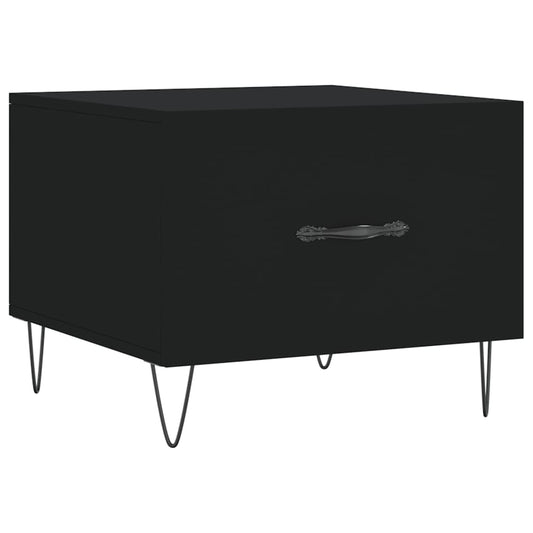 Coffee Table Black 50x50x40 cm Engineered Wood Coffee Table Black 50x50x40 cm Engineered Wood