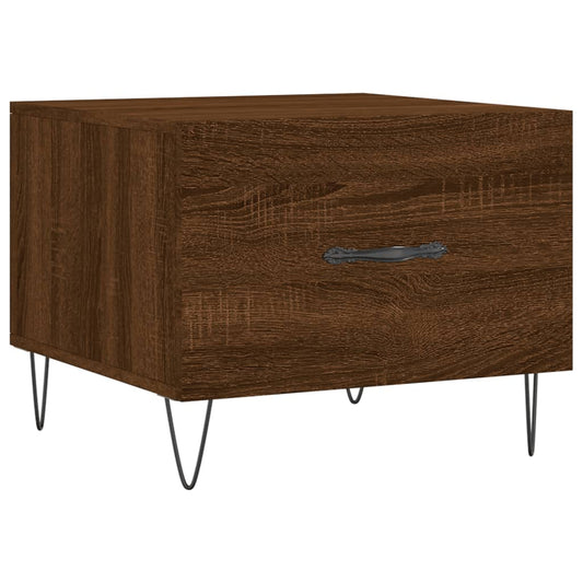 Coffee Table Brown Oak 50x50x40 cm Engineered Wood Coffee Table Brown Oak 50x50x40 cm Engineered Wood