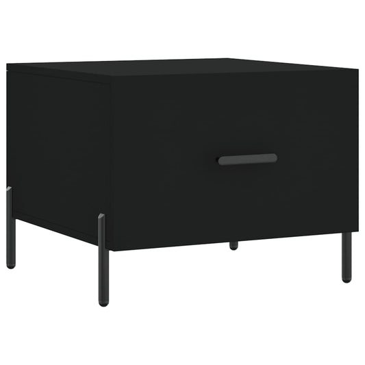 Coffee Table Black 50x50x40 cm Engineered Wood Coffee Table Black 50x50x40 cm Engineered Wood