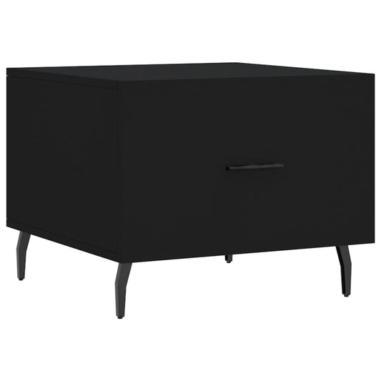 Coffee Table Black 50x50x40 cm Engineered Wood Coffee Table Black 50x50x40 cm Engineered Wood
