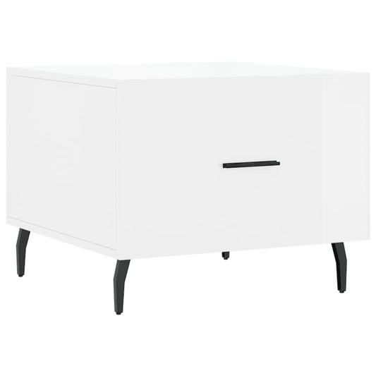 Coffee Table High Gloss White 50x50x40 cm Engineered Wood Coffee Table High Gloss White 50x50x40 cm Engineered Wood