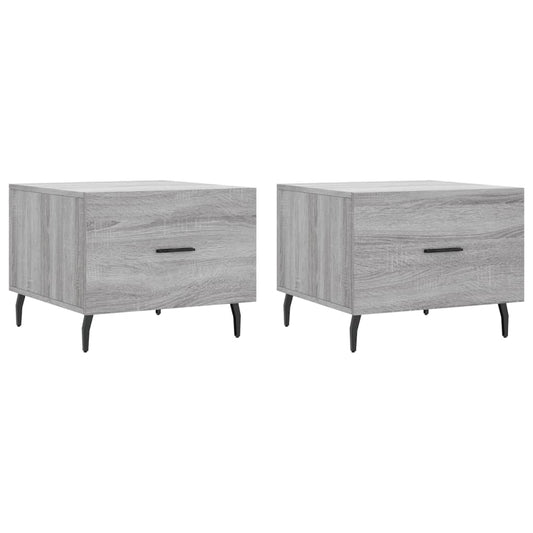 Coffee Tables 2 pcs Grey Sonoma 50x50x40 cm Engineered Wood Coffee Tables 2 pcs Grey Sonoma 50x50x40 cm Engineered Wood