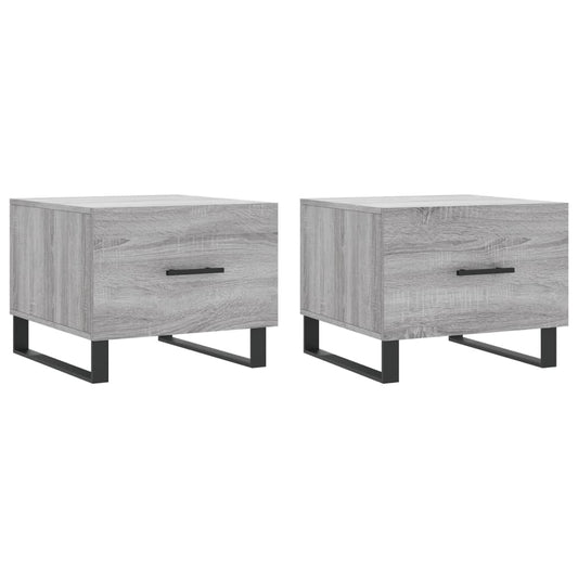 Coffee Tables 2 pcs Grey Sonoma 50x50x40 cm Engineered Wood Coffee Tables 2 pcs Grey Sonoma 50x50x40 cm Engineered Wood