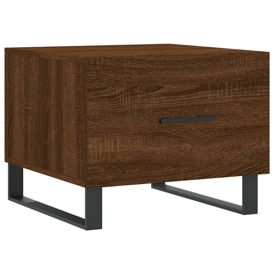 Coffee Table Brown Oak 50x50x40 cm Engineered Wood Coffee Table Brown Oak 50x50x40 cm Engineered Wood