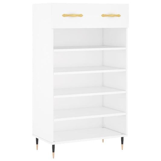 Shoe Cabinet White 60x35x105 cm Engineered Wood Shoe Cabinet White 60x35x105 cm Engineered Wood
