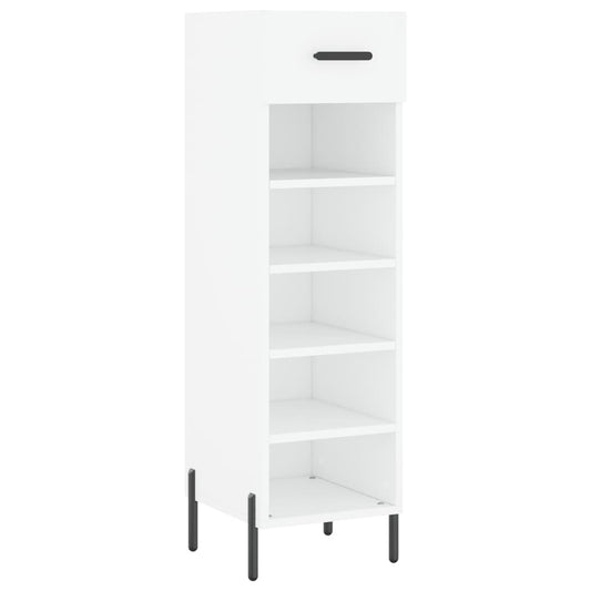 Shoe Cabinet White 30x35x105 cm Engineered Wood Shoe Cabinet White 30x35x105 cm Engineered Wood