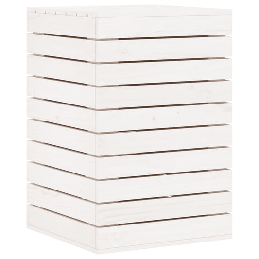 Laundry Basket White 44x44x66 cm Solid Wood Pine Laundry Basket White 44x44x66 cm Solid Wood Pine