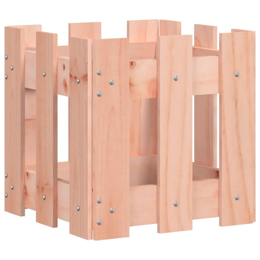 Garden Planter with Fence Design 30x30x30 cm Solid Wood Douglas Garden Planter with Fence Design 30x30x30 cm Solid Wood Douglas