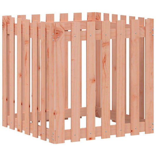 Garden Planter with Fence Design 70x70x70 cm Solid Wood Douglas Garden Planter with Fence Design 70x70x70 cm Solid Wood Douglas