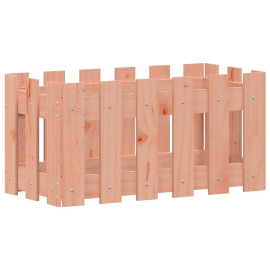 Garden Planter with Fence Design 60x30x30 cm Solid Wood Douglas Garden Planter with Fence Design 60x30x30 cm Solid Wood Douglas