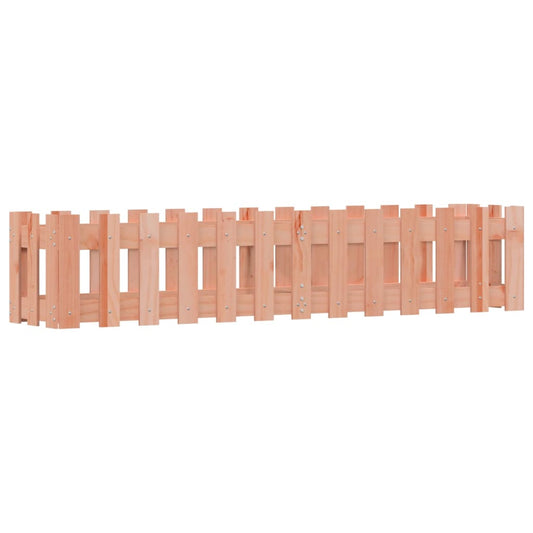 Garden Raised Bed with Fence Design 150x30x30 cm Solid Wood Douglas Garden Raised Bed with Fence Design 150x30x30 cm Solid Wood Douglas