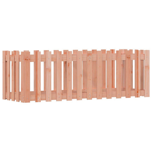 Garden Raised Bed with Fence Design 150x50x50 cm Solid Wood Douglas Garden Raised Bed with Fence Design 150x50x50 cm Solid Wood Douglas