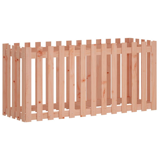 Garden Raised Bed with Fence Design 150x50x70 cm Solid Wood Douglas Garden Raised Bed with Fence Design 150x50x70 cm Solid Wood Douglas