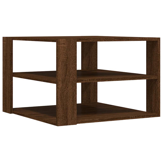Coffee Table Brown Oak 58x58x40 cm Engineered Wood Coffee Table Brown Oak 58x58x40 cm Engineered Wood