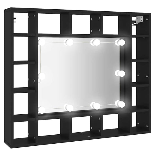 LED Mirror Cabinet Black 91x15x76.5 cm LED Mirror Cabinet Black 91x15x76.5 cm