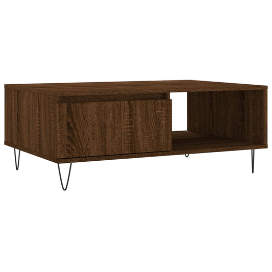 Coffee Table Brown Oak 90x60x35 cm Engineered Wood Coffee Table Brown Oak 90x60x35 cm Engineered Wood