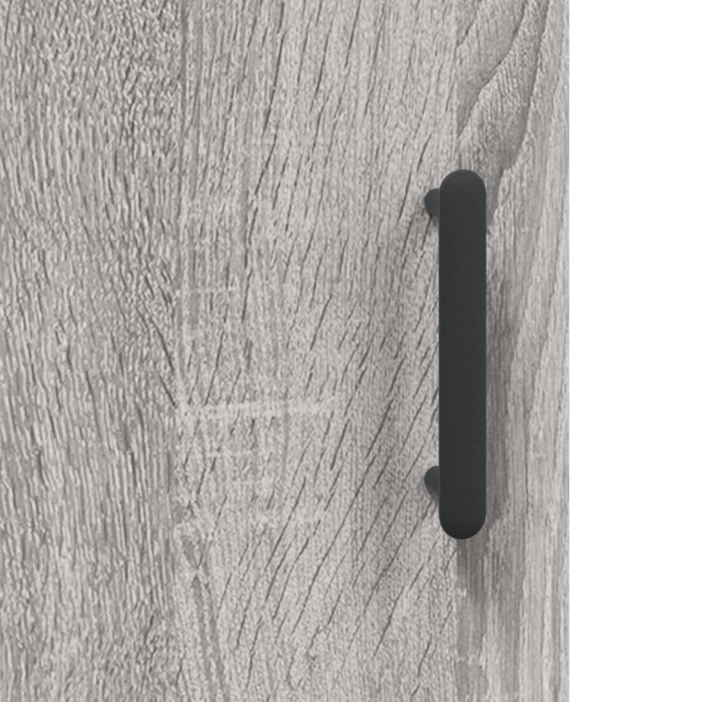 Wall Mounted Cabinet Grey Sonoma 69,5x34x90 cm