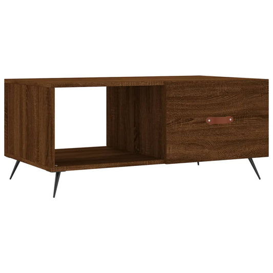 Coffee Table Brown Oak 90x50x40 cm Engineered Wood Coffee Table Brown Oak 90x50x40 cm Engineered Wood
