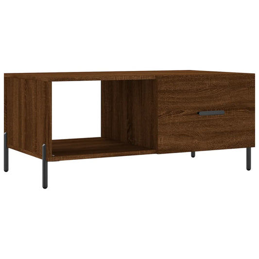 Coffee Table Brown Oak 90x50x40 cm Engineered Wood Coffee Table Brown Oak 90x50x40 cm Engineered Wood