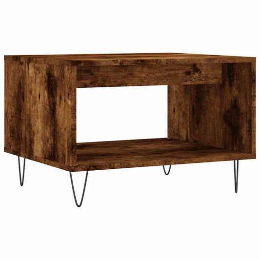 Coffee Table Smoked Oak 60x50x40 cm Engineered Wood Coffee Table Smoked Oak 60x50x40 cm Engineered Wood