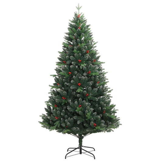 Artificial Hinged Christmas Tree with Red Berries 180 cm Artificial Hinged Christmas Tree with Red Berries 180 cm