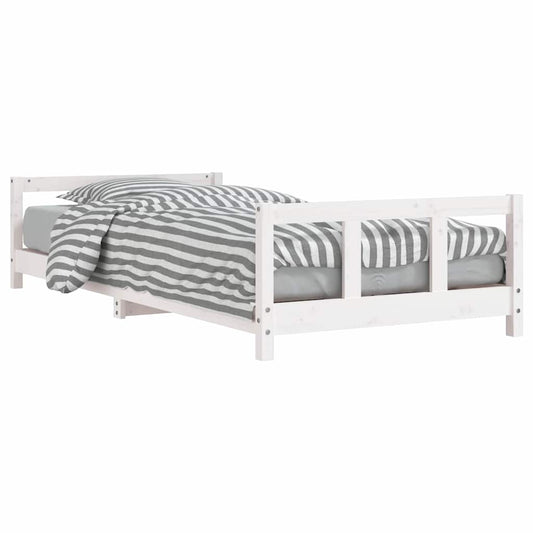 Kids Bed Frame White 90x200 cm Solid Wood Pine Kids Bed Frame White 90x200 cm Solid Wood Pine