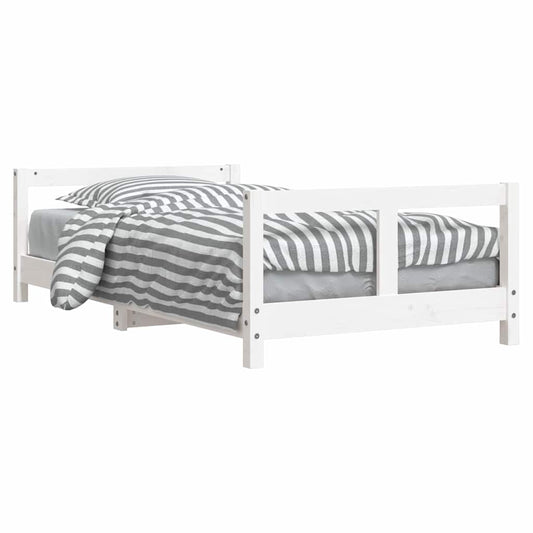 Kids Bed Frame White 80x160 cm Solid Wood Pine Kids Bed Frame White 80x160 cm Solid Wood Pine