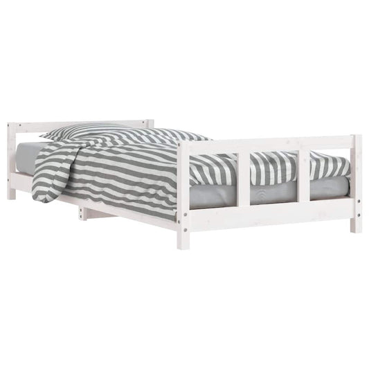Kids Bed Frame White 90x190 cm Solid Wood Pine Kids Bed Frame White 90x190 cm Solid Wood Pine