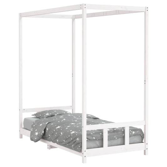 Kids Bed Frame White 90x190 cm Solid Wood Pine Kids Bed Frame White 90x190 cm Solid Wood Pine