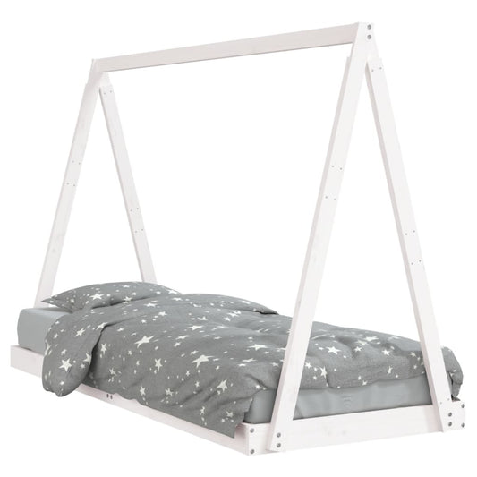 Kids Bed Frame White 80x200 cm Solid Wood Pine Kids Bed Frame White 80x200 cm Solid Wood Pine