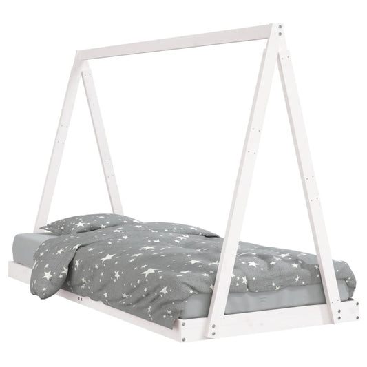 Kids Bed Frame White 90x200 cm Solid Wood Pine Kids Bed Frame White 90x200 cm Solid Wood Pine