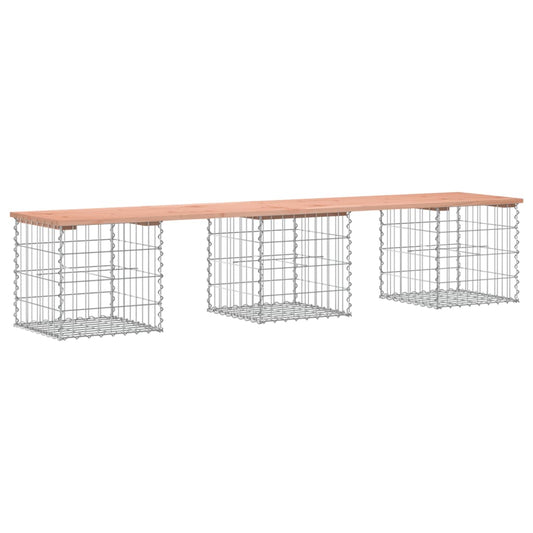 Garden Bench Gabion Design 203x44x42 cm Solid Wood Douglas Garden Bench Gabion Design 203x44x42 cm Solid Wood Douglas