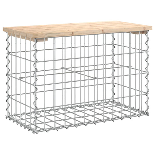 Garden Bench Gabion Design 63x31.5x42 cm Solid Wood Pine Garden Bench Gabion Design 63x31.5x42 cm Solid Wood Pine